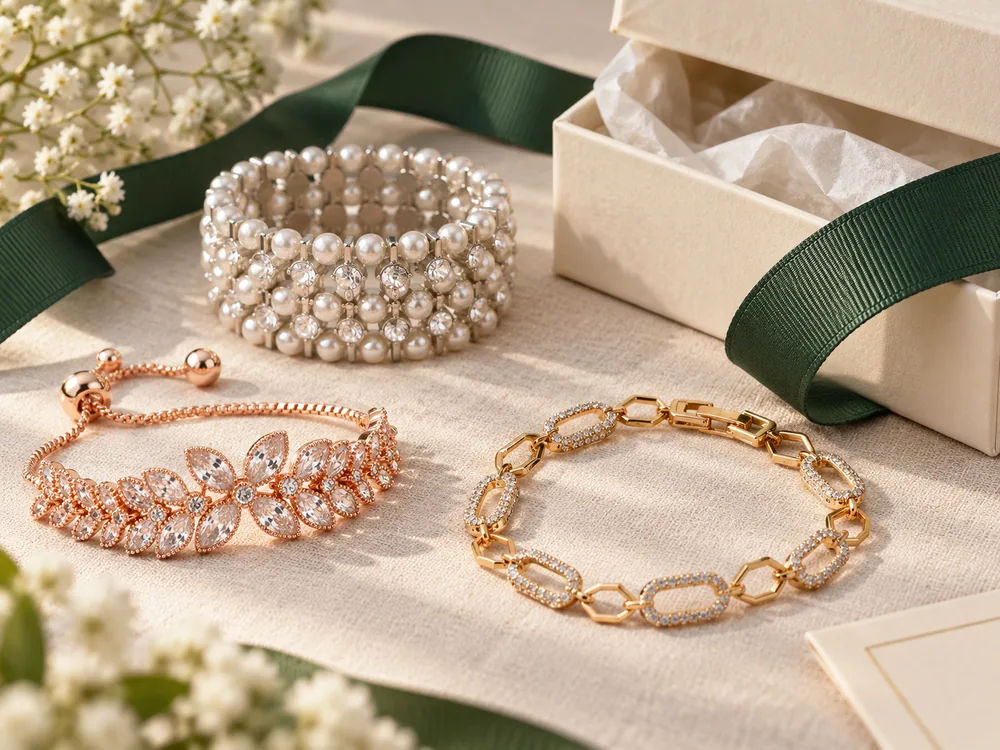 Planche d’inspiration de bracelets cadeaux et de sélections saisonnières