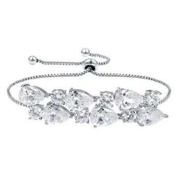 Bracelet affirmé à cristaux poire
