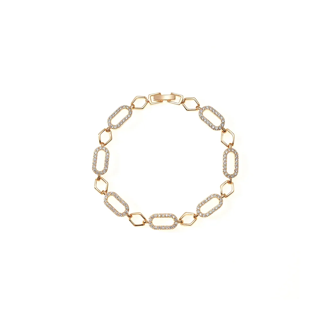 Bracelet chaîne à maillons ovales