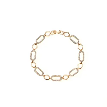 Bracelet chaîne à maillons ovales