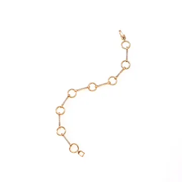 Bracelet chaîne fin à motifs espacés