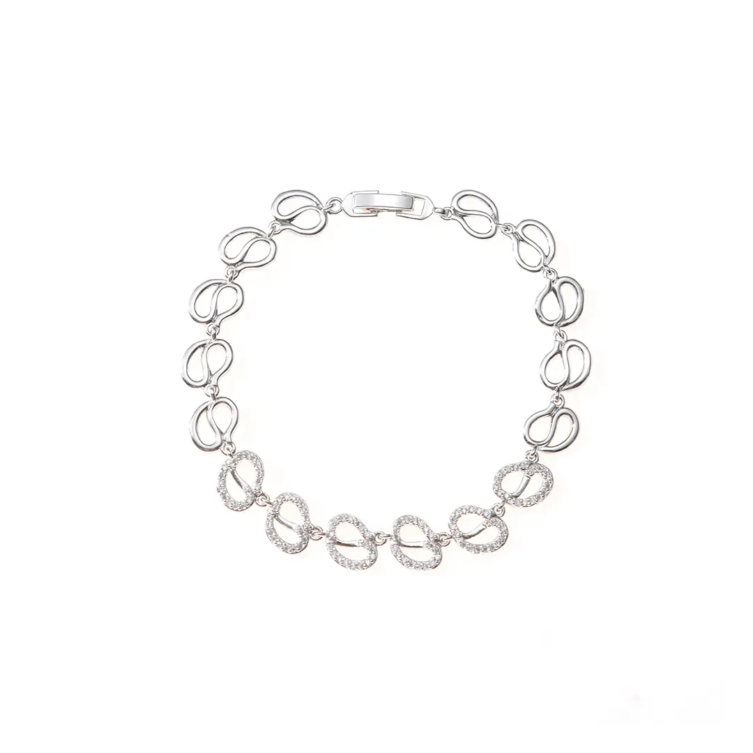 Bracelet à maillons circulaires ouverts