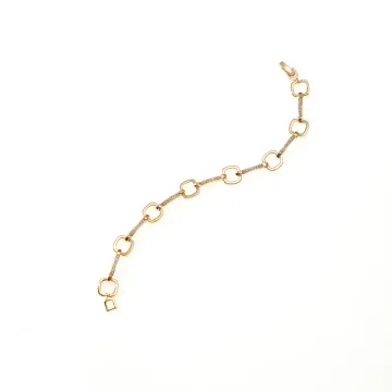 Bracelet à petits motifs ovales espacés