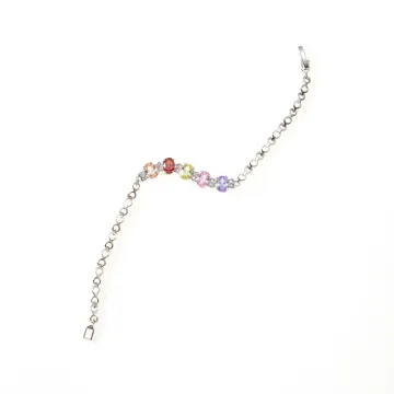 Bracelet multicolore à motifs espacés
