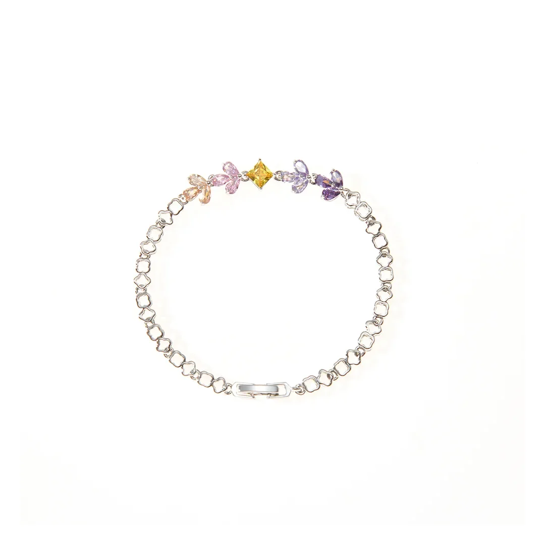 Bracelet chaîne à formes pastel