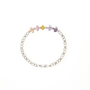 Bracelet chaîne à formes pastel