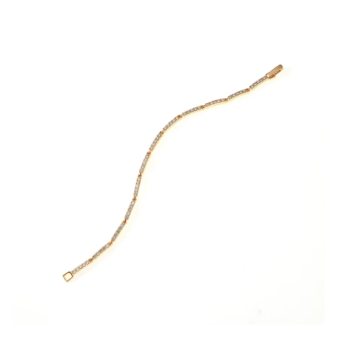 Fine Gold-tone Line Bracelet