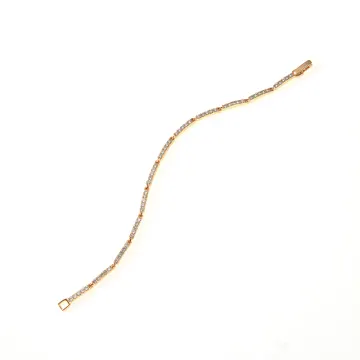 Bracelet à ligne fine ton doré