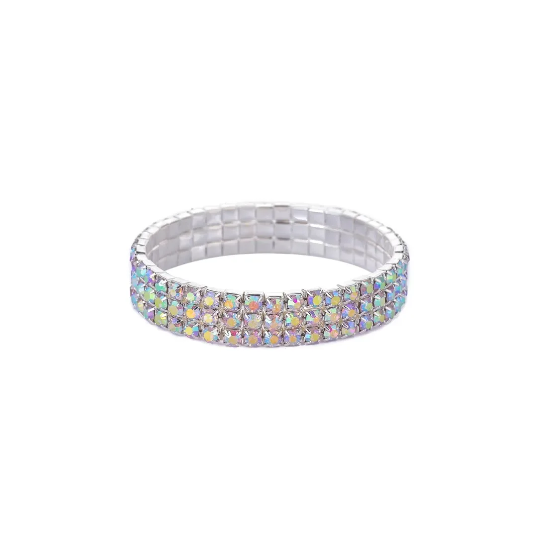 Bracelet extensible fin à reflets AB