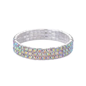 Bracelet extensible fin à reflets AB