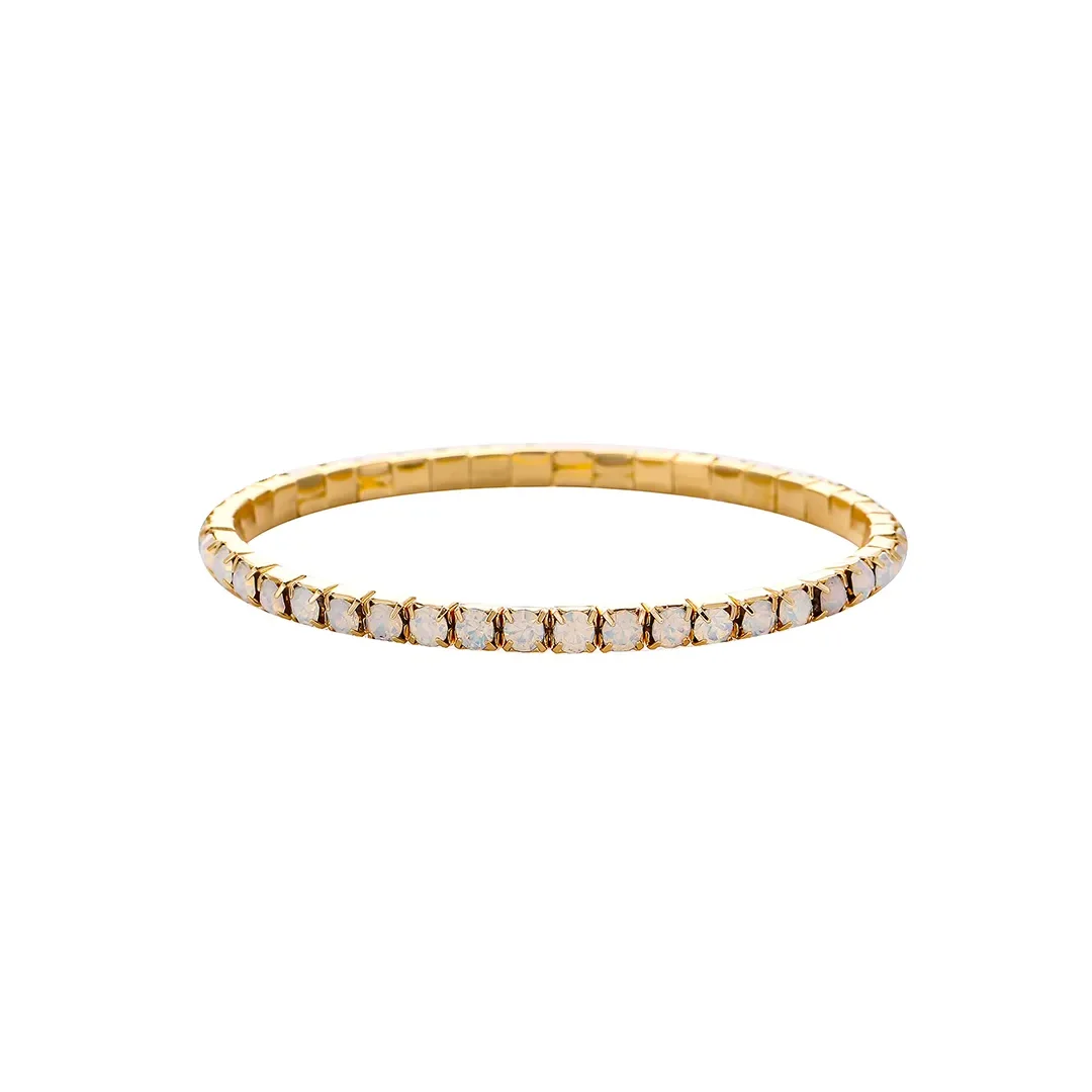 Bracelet extensible à ligne unique ton doré